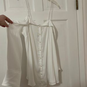 Free people white top size large